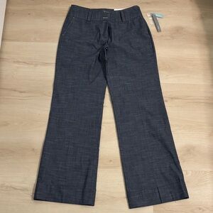 Apt.9 stretch/pearson Gray/ navy Wide-Leg Trousers women’s size 6 office
